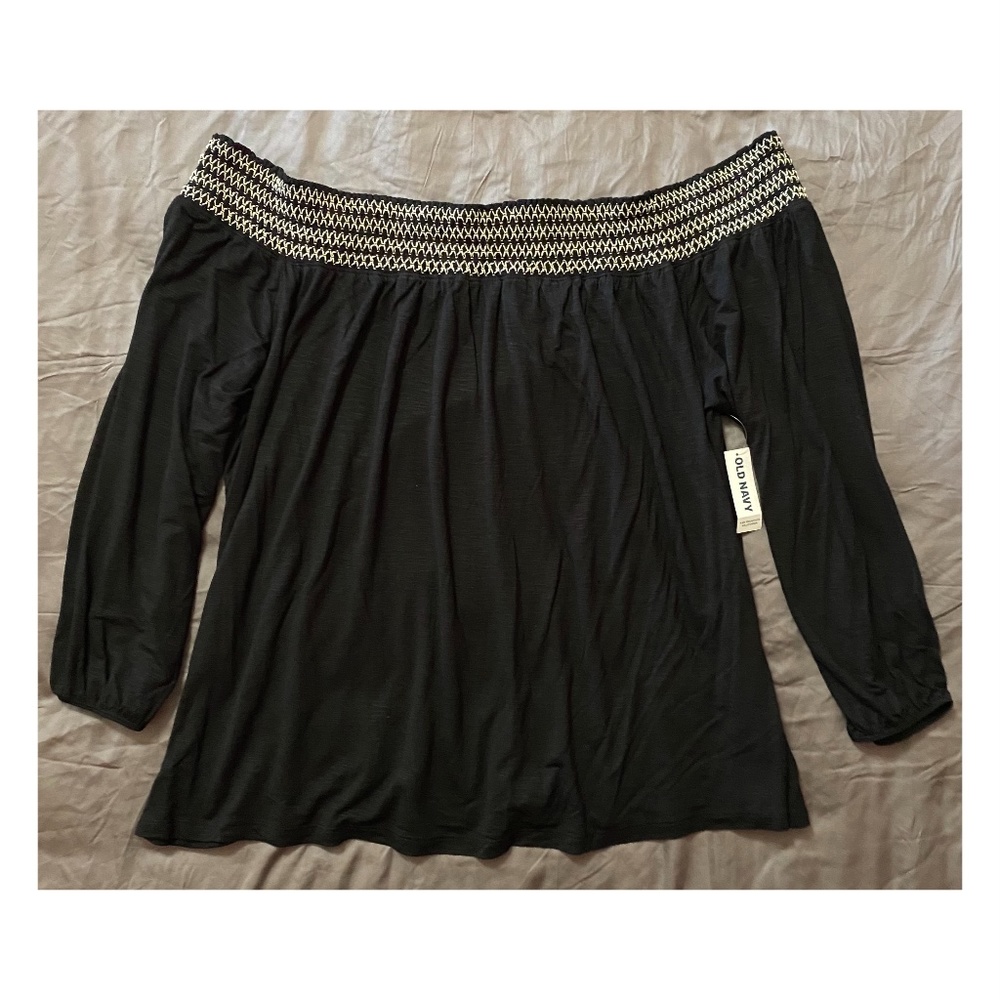 Black Off the Shoulder Top